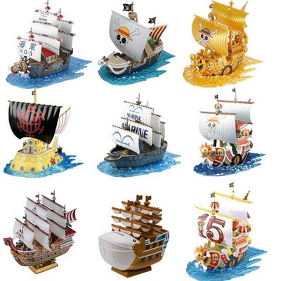 9 стилей One Piece Thousand Sunny/Going Merry/Golden Sunny/Grap Ship/Юридическая подводная лодка/Морской корабль/Моби Дик/Пиратский корабль Red Force Сборная игрушка