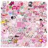 150 Pink Cartoon Girl Style Graffiti Stickers Suitcase Guitar Without Glue Waterproof Stickers