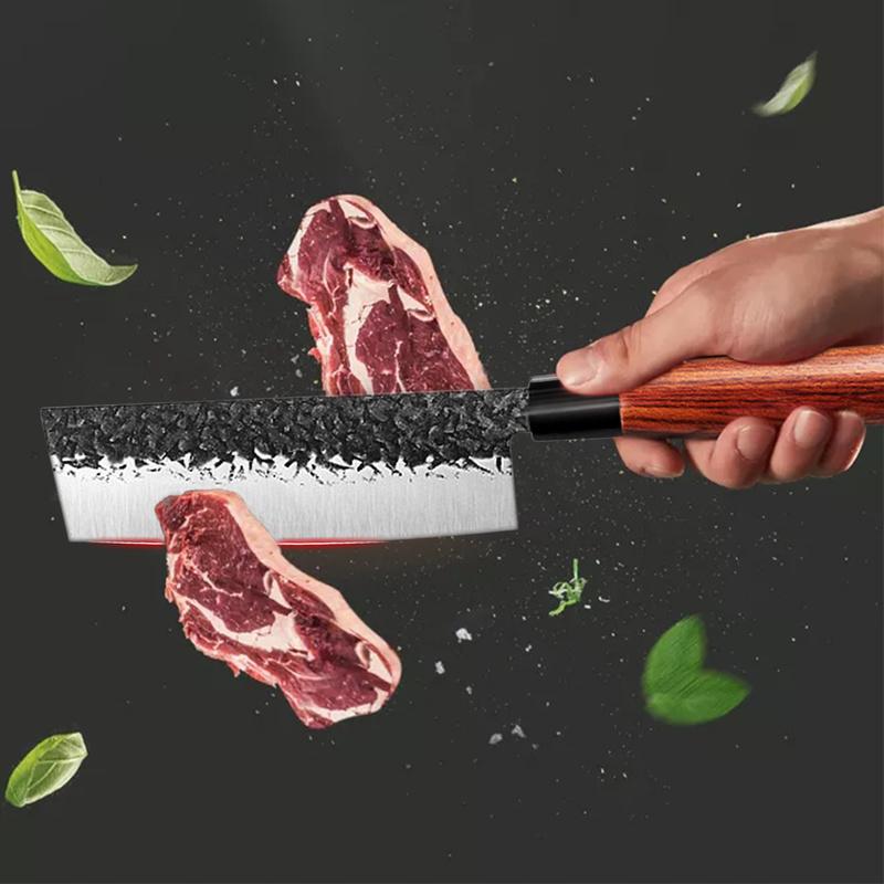 4 шт./компл. кухонный нож для лосося, набор кухонных ножей с деревянной ручкой, стальной нож