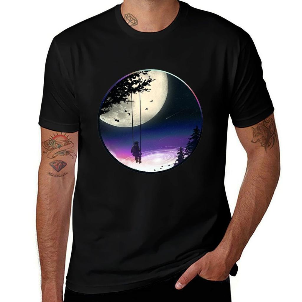 Moon Gazer Tshirt Fashion Pattern Printed Tee Shirt