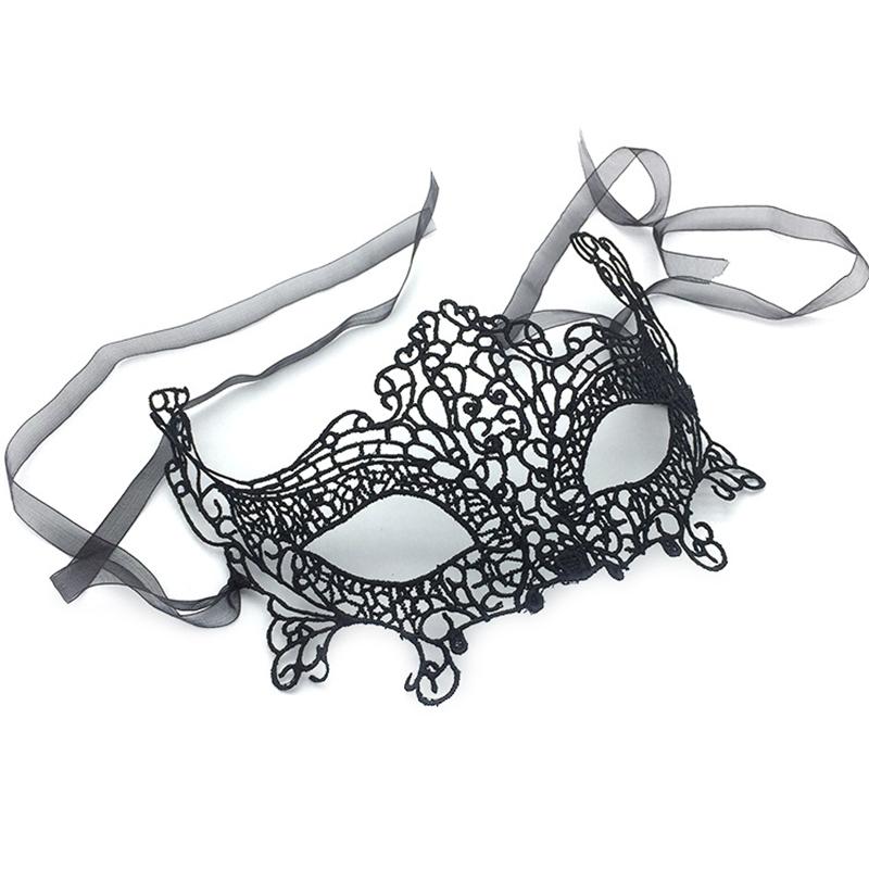 Women Hollow Lace Masquerade Face Mask Sexy Cosplay Prom Party Props Eye Mask