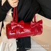 Korean Niche Underarm Bag Women's Summer 2025 New Trendy Fashion Pillow Bag Hand Carry Messenger Bag Red Bag