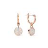 Swarovski Мини Проколотые Имбирные Хрустальные Серьги Женские Серьги Белое Розовое Золото 5567528