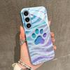 Милые и разноцветные отпечатки лап Изысканный чехол для телефона для Samsung Galaxy S26 S25 S24 S23 S22 FE Ultra Plus Мужчины женщины Встроенное стекло