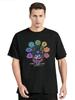 Rainbow Namaste Lotus Graphic Print Tshirt Women Meditation Breathe T-Shirt Female Yoga Posture T-Shirt Men Cotton Tops Tee