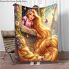 Cartoon Rapunzel Flannel Blanket Children Warm Soft Blanket for Sofa Bed Cover Blanket Suitable for Birthday Souvenir Gifts