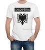 Албания Shqipëria Косово Орел Принт на футболке Унисекс Хлопок Fruit of The Loom