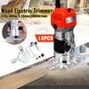 Electric Wood Trimmer 800W 30000rpm Working Milling Engraving Slotting Trimming Machine Hand Carving Machine Wood Router