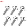 6pcs Hexagon Bolts Screws M6x20mm License Plate Fairing Bolts for Motorcycle Scooter