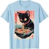 Cute Cat Pattern T Shirt For Women Delicious Noodles 3D Printed Short Sleeves Summer Leisure Tees O-Neck Loose Tops T-Shirts