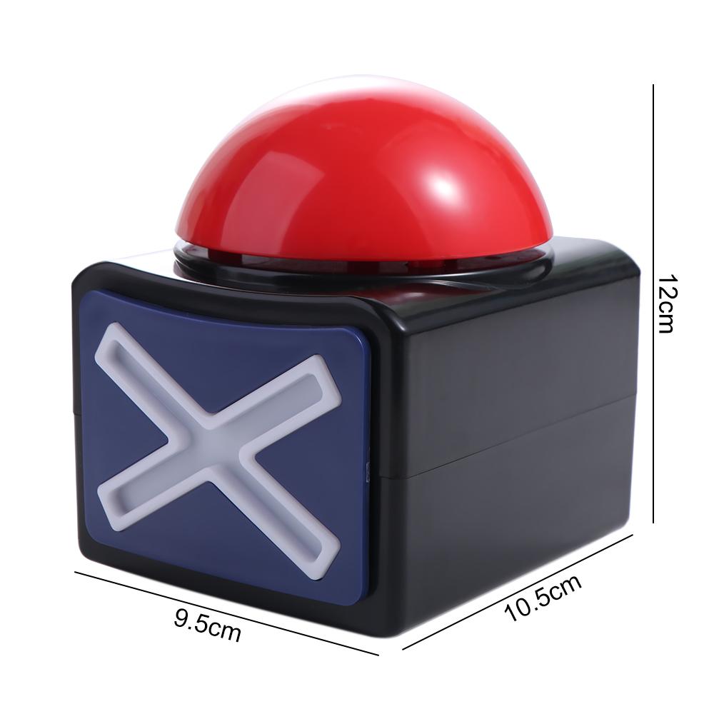 Веселый конкурс, кнопка будильника, питание от батарейки, звуковой сигнал, игра, ответ, зуммер, тест на таланты.