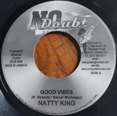 7-дюймовая пластинка NATTY KING, PRESTIGE - Good Vibes NONE Без сомнений Запись 2006 Ямайка Регги, Ска и Даб Б/у