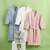 Unisex Lightweight Waffle Cotton Bathrobe for Spring/Summer