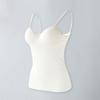 Мягкий бюстгальтер, топ на тонких бретелях, однотонный, с v-образным вырезом, без рукавов, быстросохнущий, облегающий, сексуальный, мягкий бюстгальтер, верхнее нижнее белье для женщин