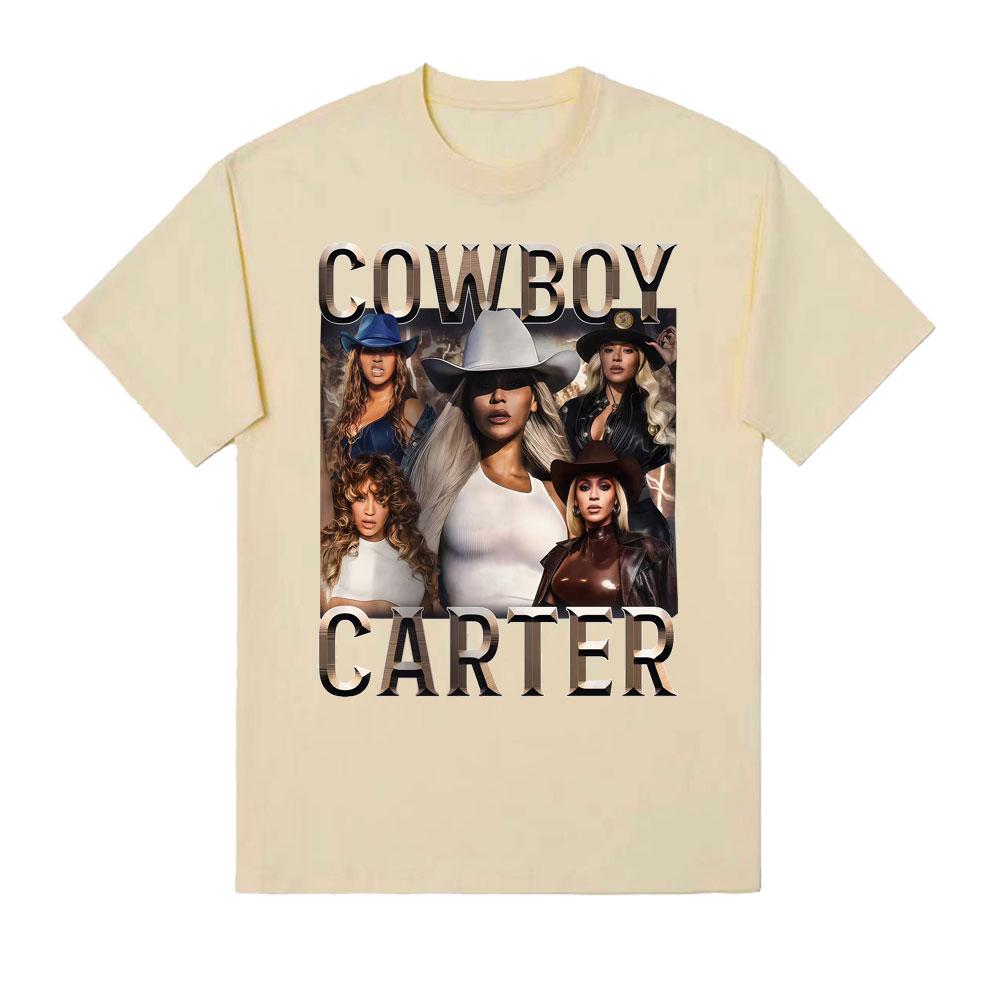 Бейонсе Cowboy Carter Тур 2026 Графические Футболки Унисекс Женская Мода Тренд Уличная Мода Футболки Повседневный Комфорт 100% Хлопок Футболка