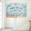 1 piece of underwater background marine life shower decoration marine life photo background suitable for
