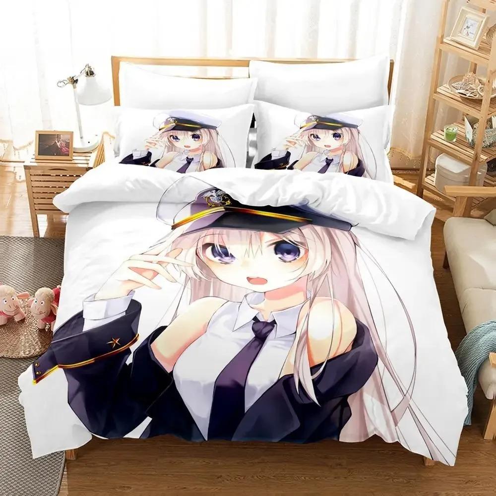 3D-принт аниме Azur Lane комплект постельного белья односпальный двуспальный двуспальный двуспальный комплект для взрослых и детей спальня пододеяльник комплект простыней