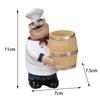 Статуэтка шеф-повара, Фигурка шеф-повара, Милое необычное украшение шеф-повара, Скульптура шеф-повара для настольного декора магазина