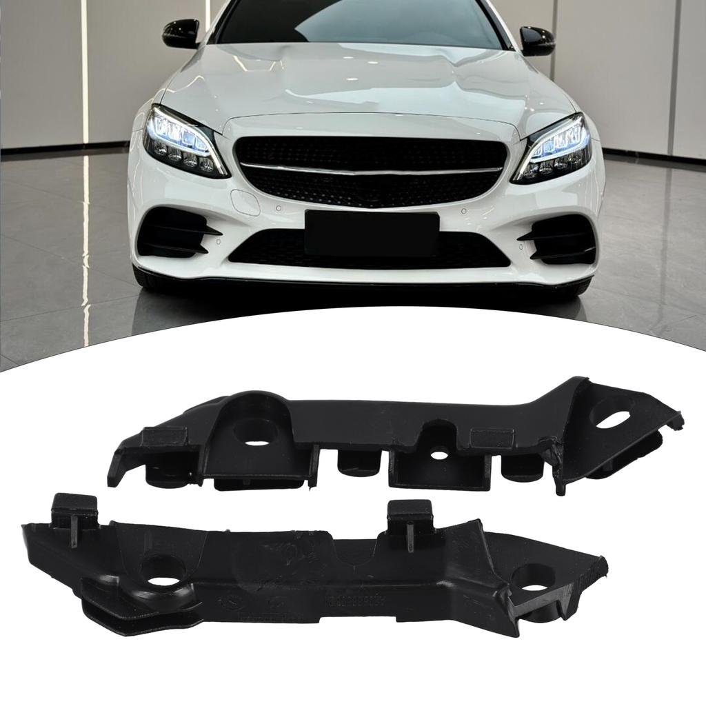 Кронштейн боковой накладки бампера, пара, подходит для MERCEDES C-Class W205, передний, 2014