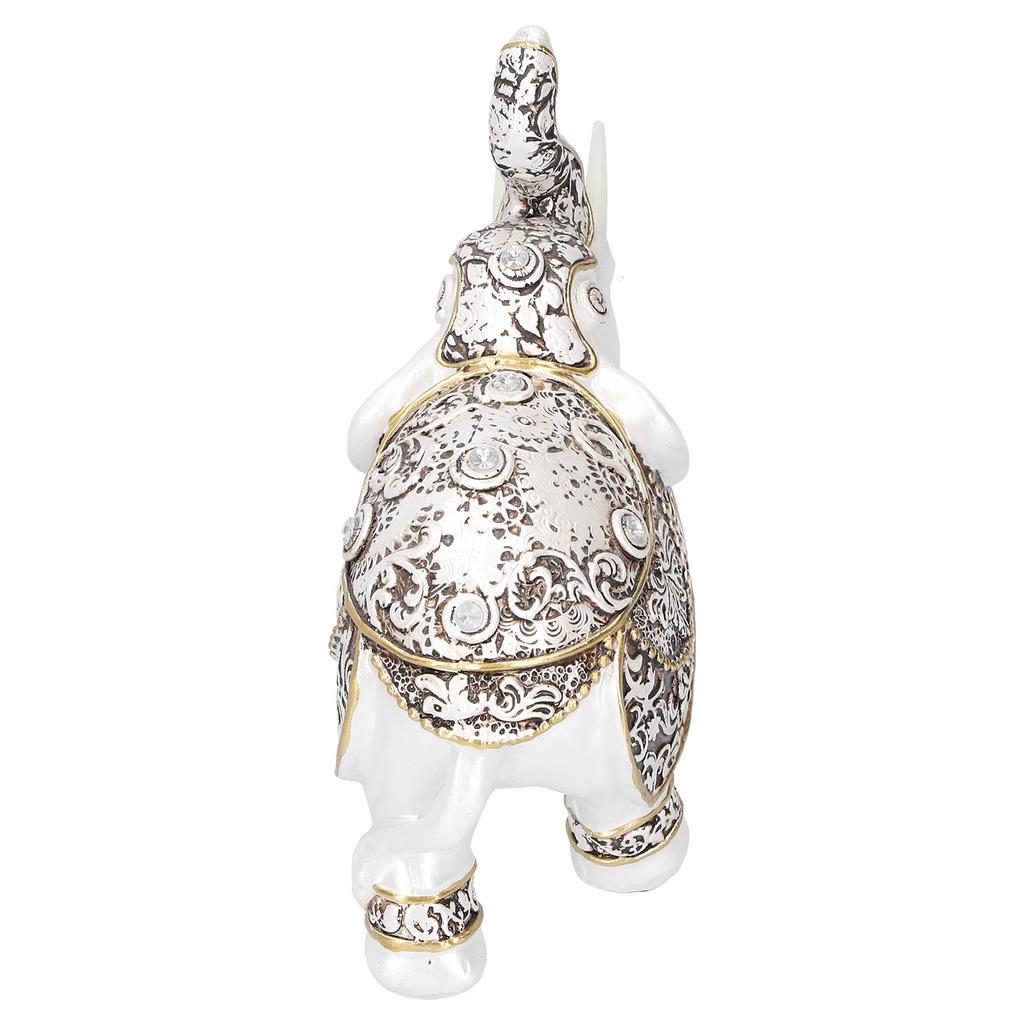 Resin Elephant Feng Shui Statue Wealth Lucky Figurine Crafts Home Office Decor GiftB Style