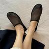 Transparent Mesh Women Sandals Comfortable Flats Walking Shoes Ladies Summer Closed Toe Slingback Sandalias Mujer Casual Loafers