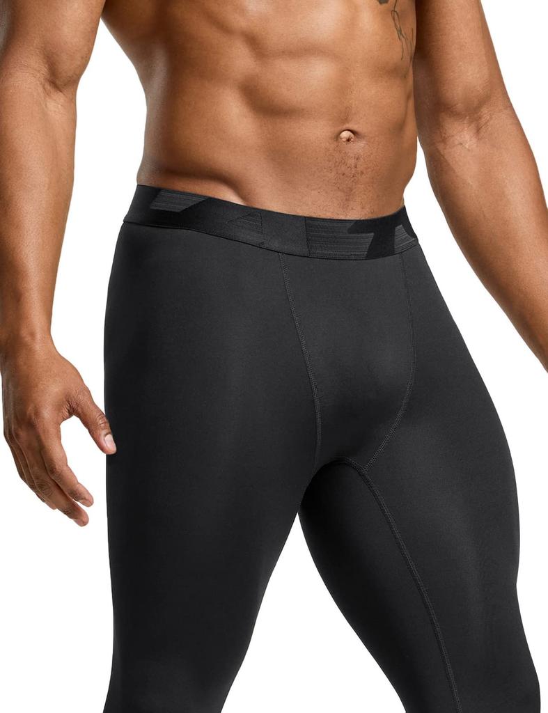 Tesla Long Compression Leggings Sports Underwear for and the Gym Men's (UV Protection, Sweat-Wicking, Quick-Drying, Stretchy) Training, Running,