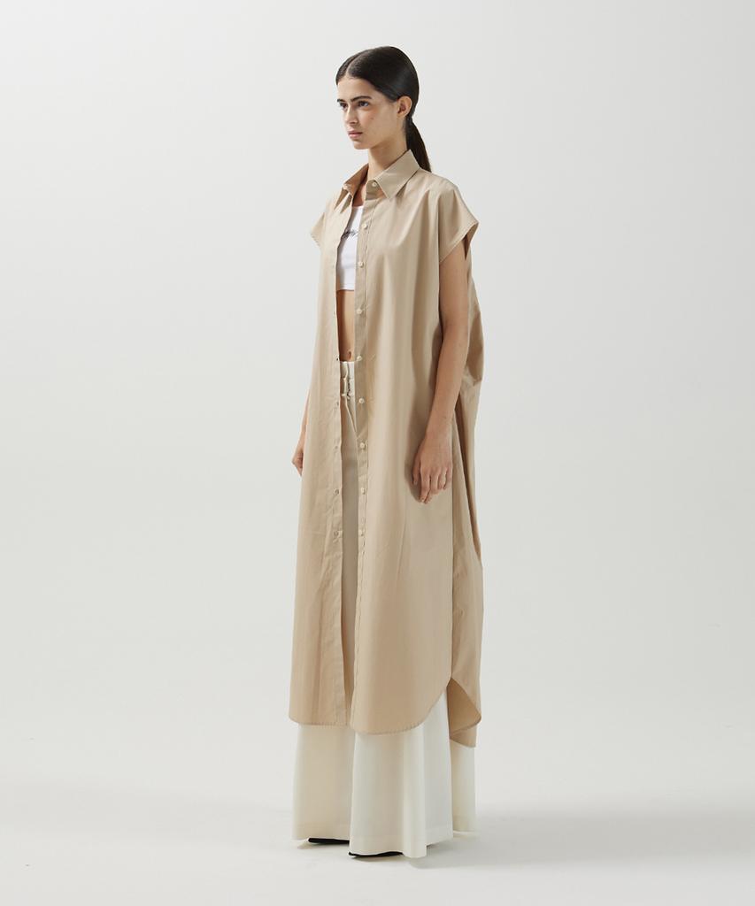 Meuameu Sleeveless Shirt Dress