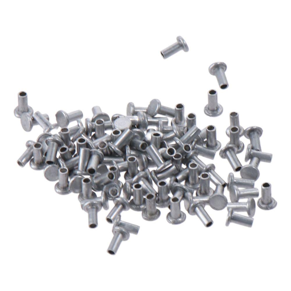 100 шт. M2 M2.5 M3 полуполутрубчатые заклепки серебристого тона полупустотелые болты полезный хвостовик гнезда