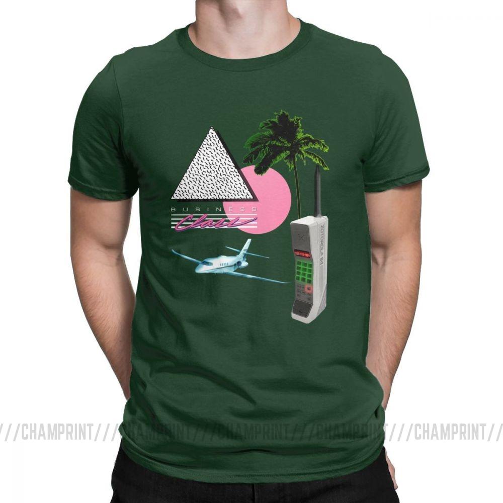 Business Class 84 Collection T Shirts Men Vhs Vaporwave Short Sleeve Funny Tee Shirt Crewneck Cotton