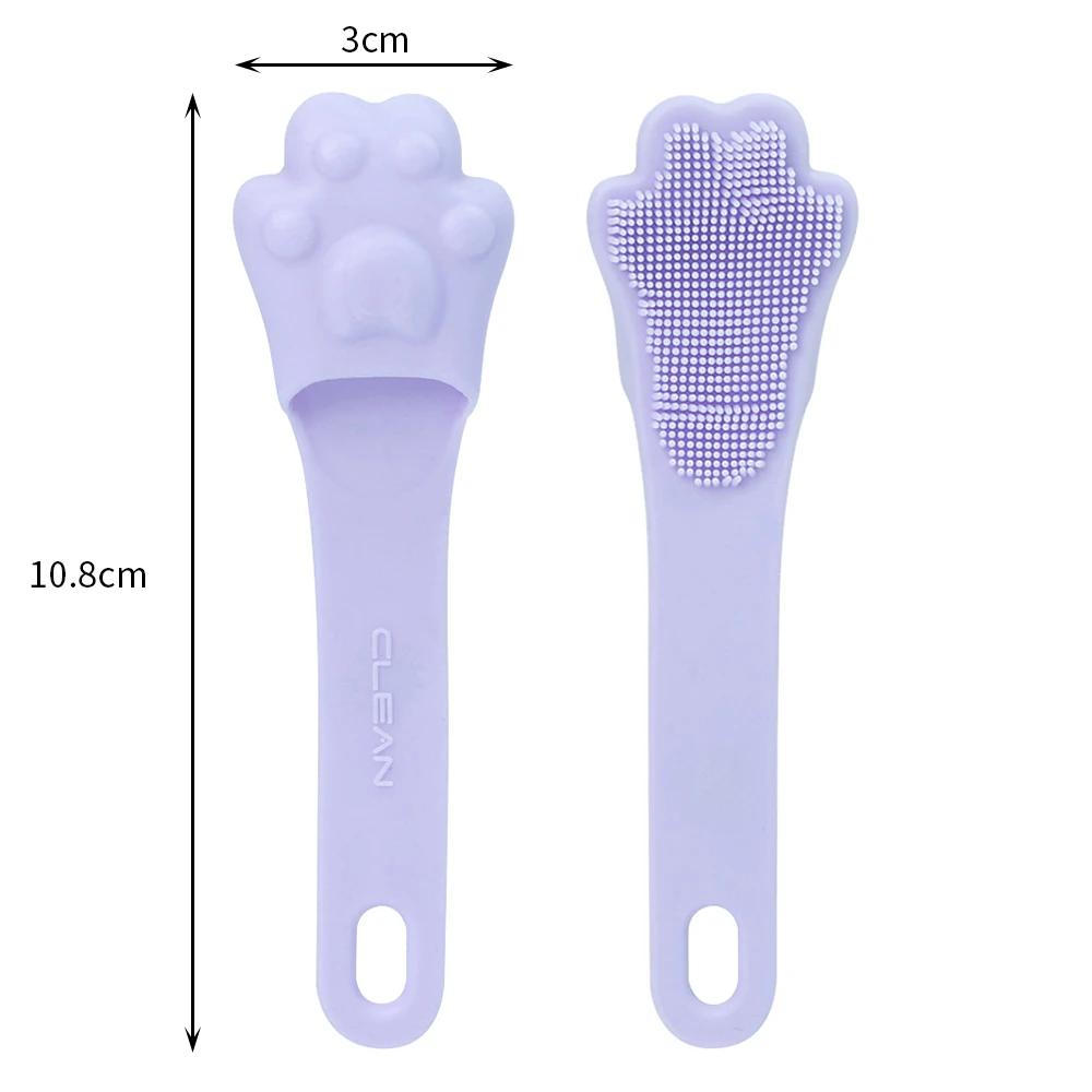 Soft Silicone Facial Cleansing Brush 2 In 1 Silicone Face Mask Brush & Face Scrubber For Exfoliating Massaging Remove Blackhead
