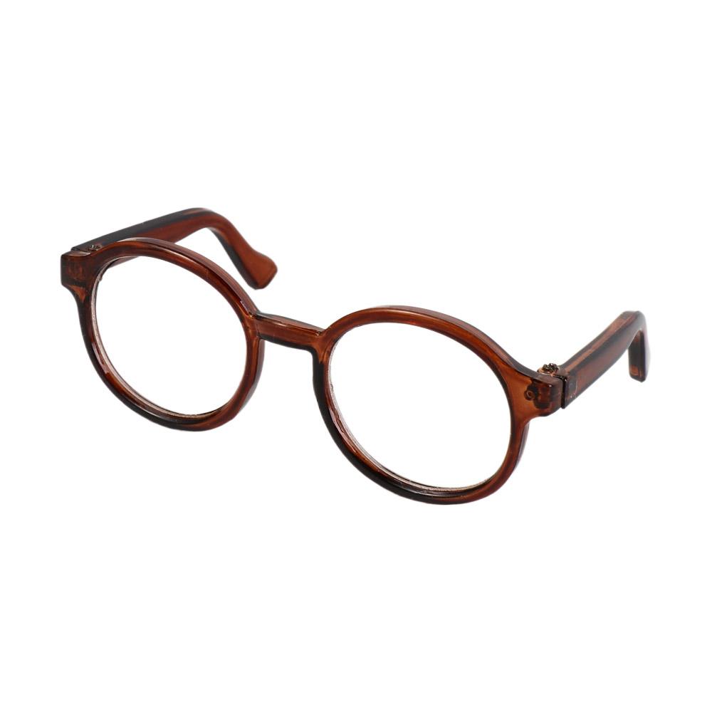 Пластиковые Прозрачные Пластиковые Очки Прозрачные Кукольные Круглые Очки Кукольные Мини-Очки Детская Игрушка