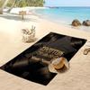 Led Zeppelin Custom Beach Towel, Print Your Name Text Lightweight Absorbent Towel for Swimming Travel