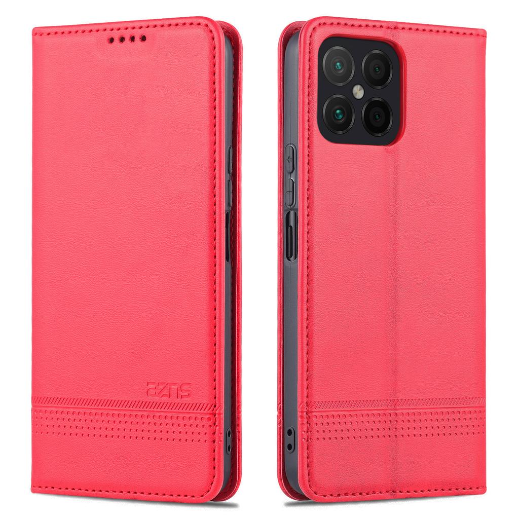 Роскошный магнитный адсорбционный чехол из искусственной кожи для Huawei Honor X8 (4G 6.7") Защитный чехол с откидной крышкой Fundas Coque