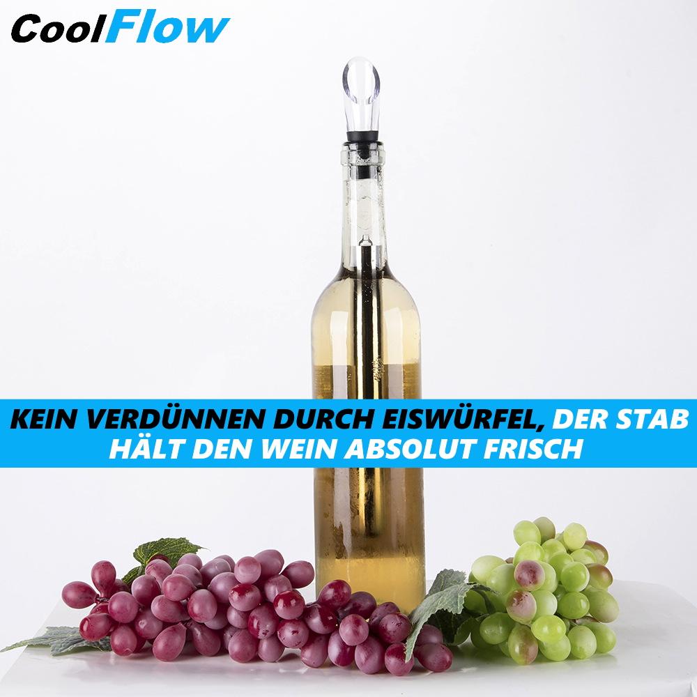 COOLFLOW Охлаждающий винный стержень с носиком из нержавеющей стали декантер охладитель для бутылок винный охладитель
