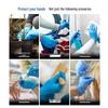 Защитные нитриловые перчатки Aimas Blue - Утолщенные, одноразовые, безопасные для пищевых продуктов и идеально подходят для охраны труда.