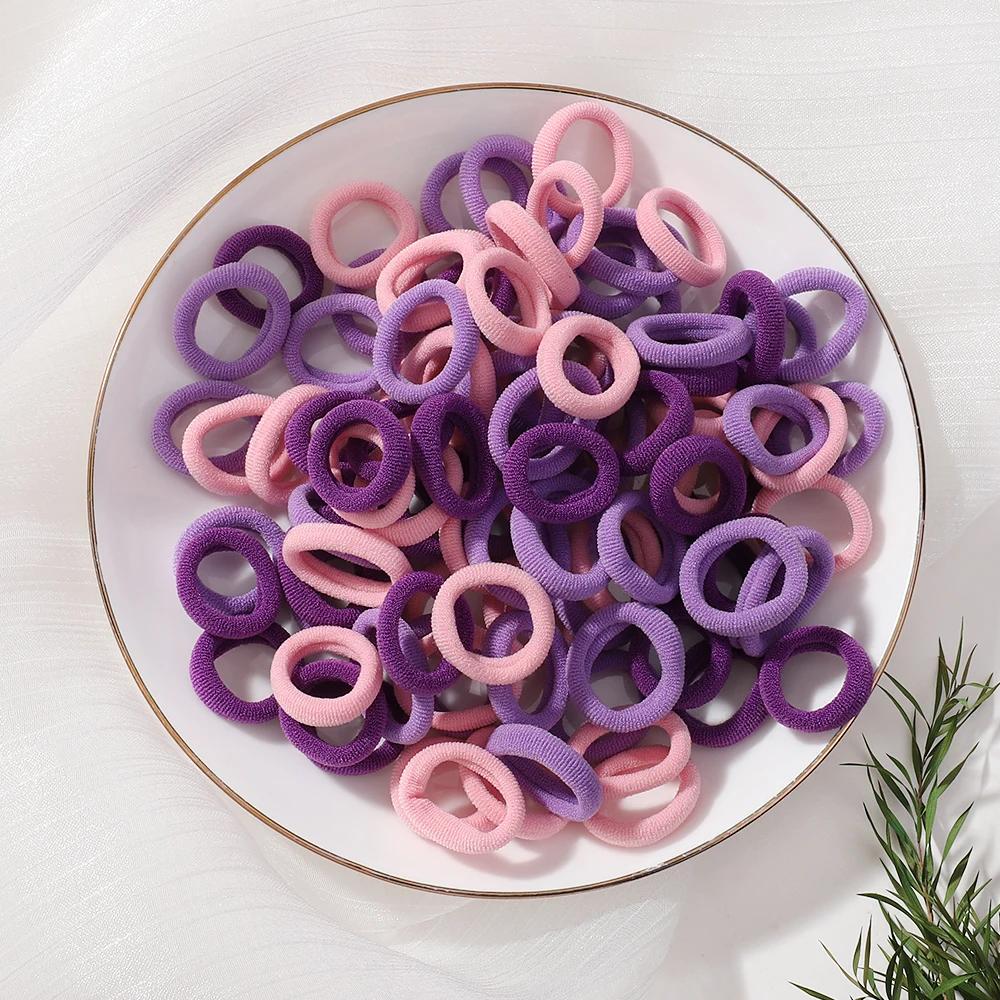 20 шт./лот Эластичные резинки для волос для девочек, плюшевые резинки с помпонами для детей, резинки-скранчи для волос, детские аксессуары для волос