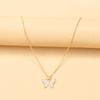 Butterfly necklace jewelry simple fashion versatile niche sweater accessories full of diamond collarbone chain women