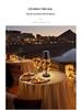 LED Rechargeable Metal Touch Dimming Desk Lamp for Western Restaurant Tabletop Atmosphere