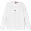 Fila Knitted Sweatshirt 2024 Spring New Business Commuter Pullover Simple Casual Top Men Tops Standard-White F11M411214F-WT