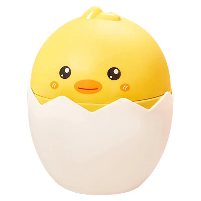 Мультяшный настольный мусорный контейнер, многофункциональная коробка для салфеток, симпатичный мусорный бак с крышкой, органайзер, ученический стол, аксессуары для хранения, мусорные баки