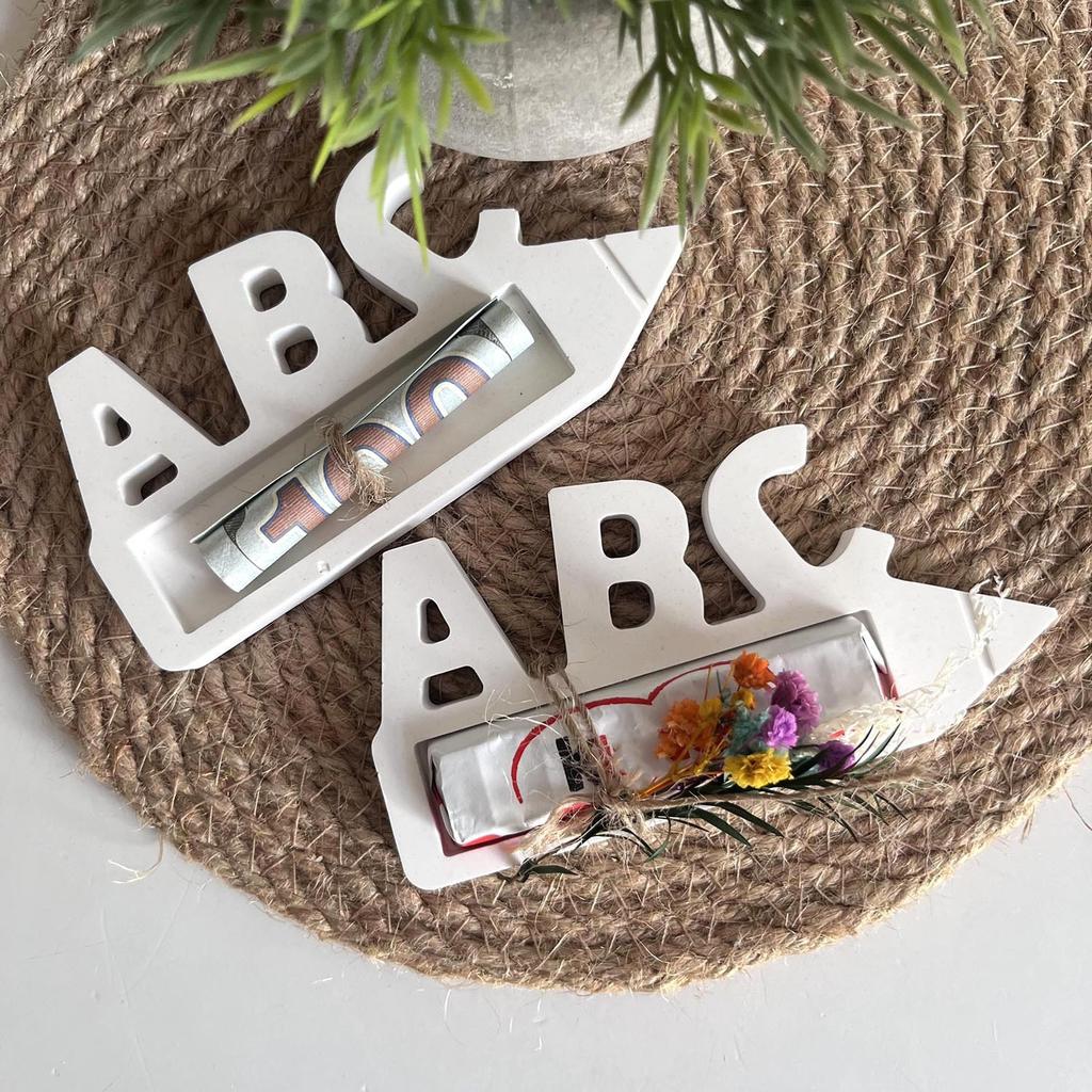 Подарок в виде буквы ABC, силиконовая форма для подарка на школьный сезон, украшение в виде шоколада, гипсовая форма для капель