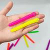 5 PCS Colored Caterpillar Pull Worm Noodle Fidget Toys Stretch String TPR Rope Anti Stress String Stress Relief Autism Vent Toys