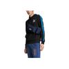 Puma Logo Print Color Block Hoodie With Drawstring Unisex Hoodie Black 531354-56