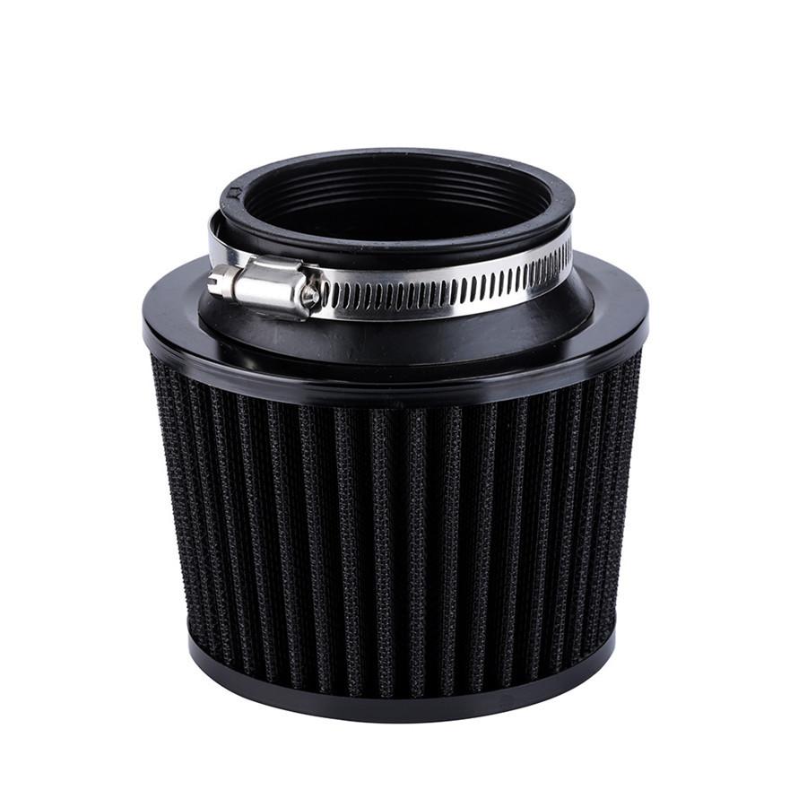 Motorcycle Air Filter 2.5'' 63.5mm Inlet Clamp Black Cone for ATV Dirt Pit Bike