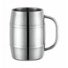 Kakusei Vacuum-Sealed Mug, 1.0L, Silver, Double-Layered Vacuum Wall, Insulates Hot & Cold Drinks, Easy-Grip Handle, Reduces Condensation, and Keeps Ic
