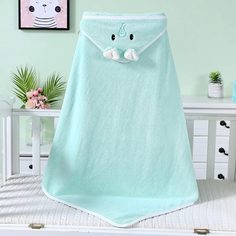Baby Hooded Bath Towels Cartoon Animal Newborn Soft Towel Blanket Toddler Bathrobe Warm Sleeping Swaddle Wrap for Boys Girls