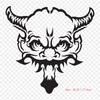 Demon Demon Iron On Heat Transfer Printing Vinyl Patches Sticker for Clothes DIY Appliques Washable Patches