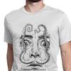 Octopus Dali TShirt Men Salvador Surrealism Painter Portrait Artist Vintage Cotton Tees Camisa T Shirts Hallowmas Tops