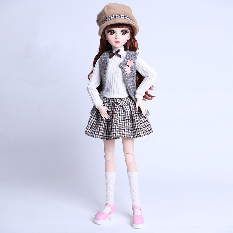Handmade Doll Clothes Dress 60 Cm BJD Doll Clothes Fashion Casual Suit Dress for 1/3 Doll Accessories Girl Toys Kids Gifts