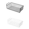 1 шт. Белая/Черная подвесная сетчатая корзина из железа, большая вместимость, подвесная под шкаф, на стену, в гардероб, корзина для хранения, кухонные инструменты